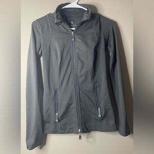 Adrienne Vittadini Black Utility Jacket with Stand-Up Collar women’s Size XS